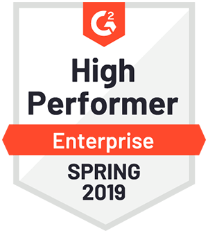 G2 High Performer Enterprise Spring 2019